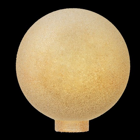 Glob glas 125mm krackel amber